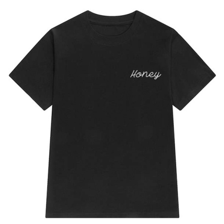 Футболка женская с принтом Черный  S